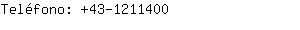 Teléfono: 43-121....
