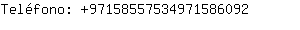 Telfono: 9715855753497158....