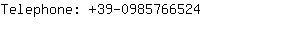 Telephone: 39-098576....