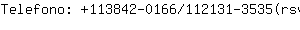 Telefono: 113842-0166/112131-3535(....