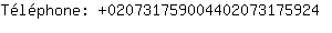 Tlphone: 02073175900440207317....