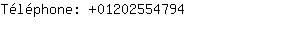 Téléphone: 0120255....