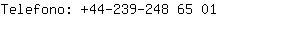 Telefono: 44-239-248 6....