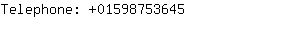 Telephone: 0159875....
