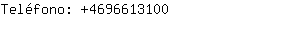 Teléfono: 469661....