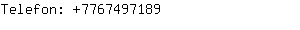Telefon: 776749....