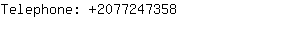 Telephone: 207724....