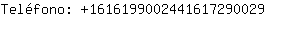 Telfono: 161619900244161729....