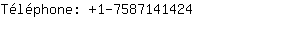 Téléphone: 1-758714....