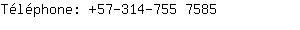 Tlphone: 57-314-755 ....