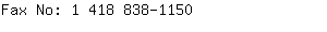 Fax No: 1 418 838-....