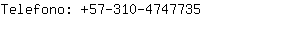 Telefono: 57-310-474....