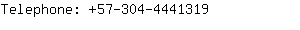 Telephone: 57-304-444....