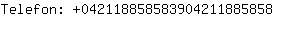 Telefon: 04211885858390421188....
