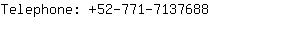 Telephone: 52-771-713....