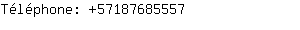 Téléphone: 5718768....