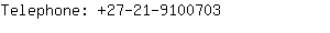 Telephone: 27-21-910....
