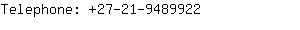 Telephone: 27-21-948....