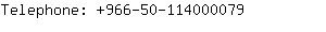 Telephone: 966-50-11400....