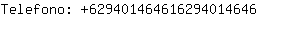 Telefono: 62940146461629401....