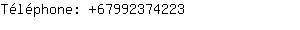 Téléphone: 6799237....