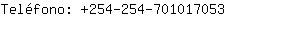 Telfono: 254-254-70101....