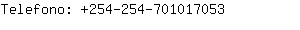 Telefono: 254-254-70101....