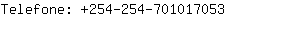 Telefone: 254-254-70101....