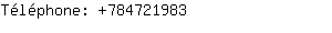 Téléphone: 78472....