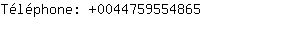 Tlphone: 004475955....