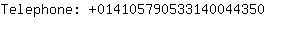 Telephone: 01410579053314004....