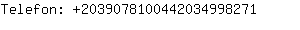 Telefon: 203907810044203499....