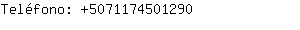Teléfono: 507117450....