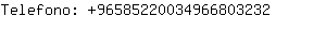 Telefono: 9658522003496680....