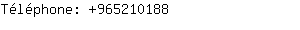 Téléphone: 96521....